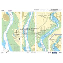 Admiralty 5600_8 Small Craft Chart - River Hamble to Bursledon Bridge (The Solent)