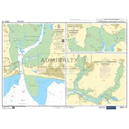 Admiralty 5600_16 Small Craft Chart - Langstone Harbour to Fishbourne Channels (The Solent)