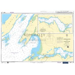 Admiralty 5611_19 Small Craft Chart - Loch Etive (West Coast of Scotland)