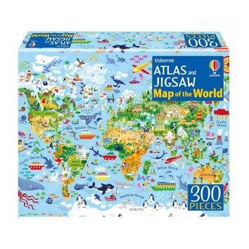 Usborne Atlas and Jigsaw - Map of the World