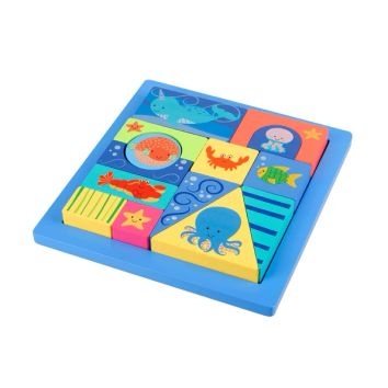Orange Tree Toys - Sea Life Block Puzzle