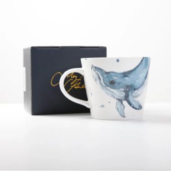 Meg Hawkins ‘The Ocean’ – Whale Design Bone China Mug