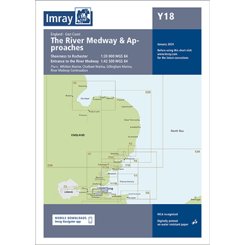 Imray Chart Y18: The River Medway and Approaches