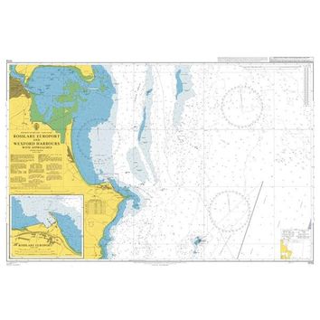 1772 Rosslare Europort and Wexford Harbours with Approaches Admiralty Chart
