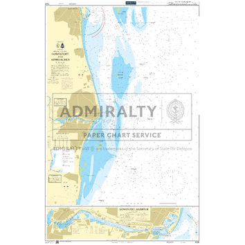 1535 Approaches to Lowestoft Admiralty Chart