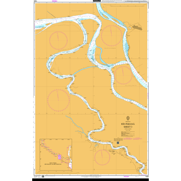 1325 Río Paraná Sheet 3 Admiralty Chart