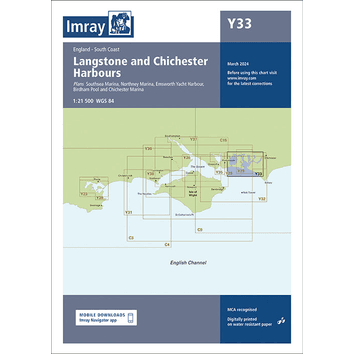 Imray Chart Y33: Langstone and Chichester Harbours