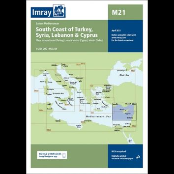 Imray Chart M21: South Coast of Turkey, Syria, Lebanon &amp; Cyprus