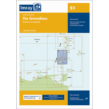 Imray Chart B3: The Grenadines