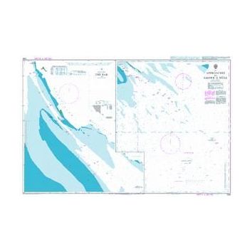 1268 Approaches to Khowr-e Musa Admiralty Chart