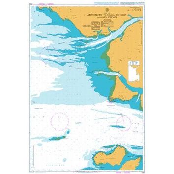 1726 Approaches to Canal do Geba and Rio Cacheu Admiralty Chart