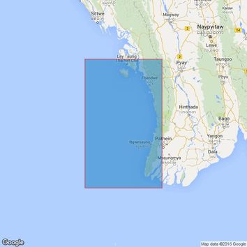 818 Mun Aung Island to Bassein River Admiralty Chart