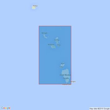 842 Chowra to Great Nicobar Admiralty Chart