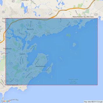 2427 Approaches to Salem Harbor Admiralty Chart