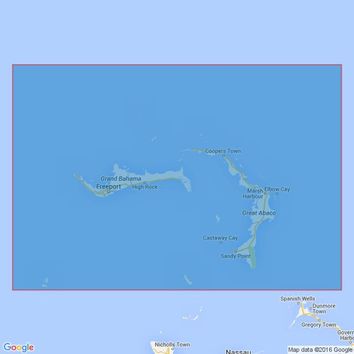 3910 Little Bahama Bank including North West Providence Channel Admiralty Chart