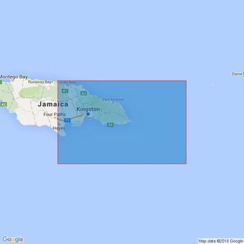 255 Eastern Approaches to Jamaica Admiralty Chart