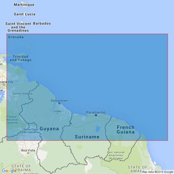 517 Trinidad to Cayenne Admiralty Chart