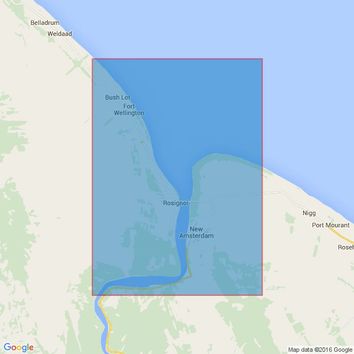 2784 Entrance to the Berbice River including New Amsterdam Harbour Admiralty Chart