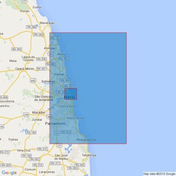 504 Approaches to Porto de Natal Admiralty Chart