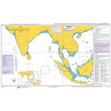 Q6112 Maritime Admiralty Security Chart, Karachi to Hong Kong only £46.00