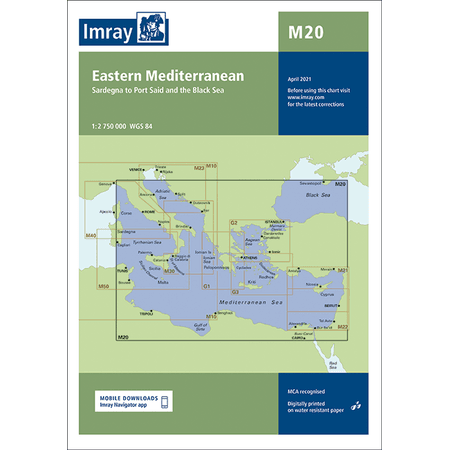 Mediterranean Routing Chart Imray Chart M20: Eastern Mediterranean only £23.95