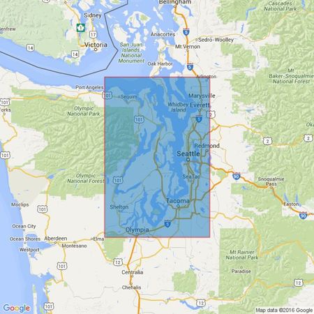 1947 Admiralty Inlet and Puget Sound Admiralty Chart only £48.30