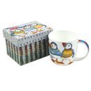 Emma Ball Woolly Puffins II Bone China Mug with Gift Box additional 1