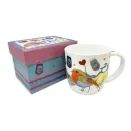 Emma Ball Stitched Birdies Bone China Mug with Gift Box additional 1