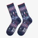 Men's Bamboo Socks - Navy Blue, Nautical Fair Isle additional 2