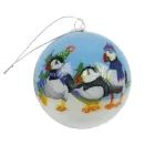 Puffin II Hand-Painted Glass Bauble additional 2