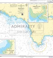 Admiralty 5603_2 Small Craft Chart - Falmouth to Mullion Cove (South &amp; West Cornwall)