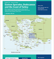 Imray Chart G32: Eastern Sporades, Dodecanese &amp; the Coast of Turkey