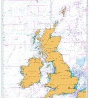 Standard Admiralty Nautical Chart - 2 British Isles