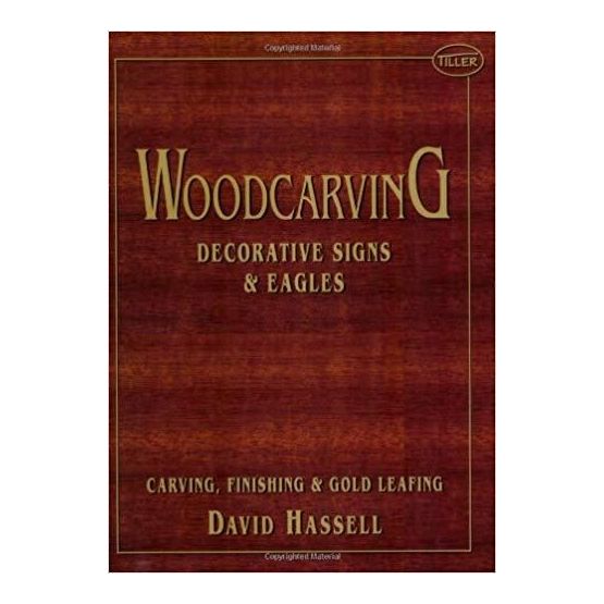 Woodcarving - decorative signs &amp; eagles (fading to cover)