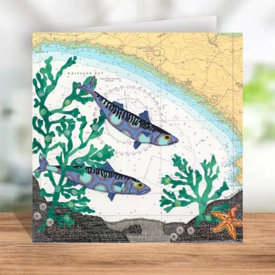 Mackerel At Whitsand Bay Greetings Card