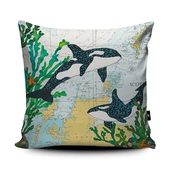 Hannah Wisdom Orca At Orkney Cushion