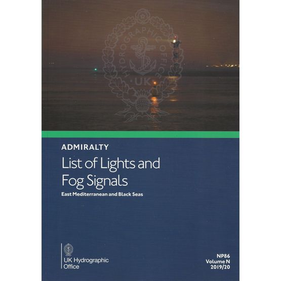 Admiralty NP86 List of Lights and Fog Signals: Volume N