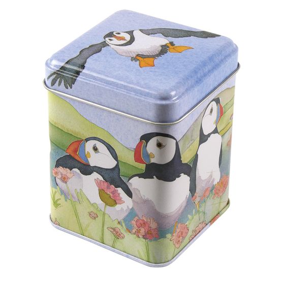Emma Ball Sea Thrift Puffin 100g Rectangular Tin