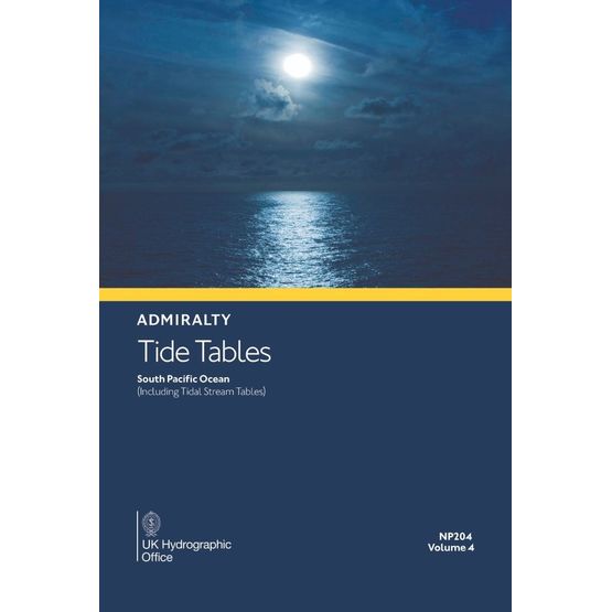 Admiralty NP204-27 Tide Tables South Pacific Ocean (2025)