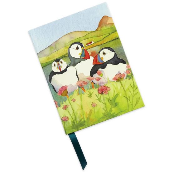 Sea Thrift Puffins Bound Notebook