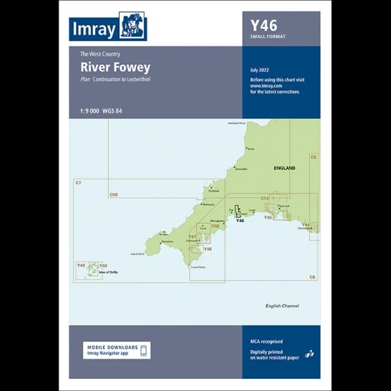 Imray Chart Y46: River Fowey In The West Country (Small Format)