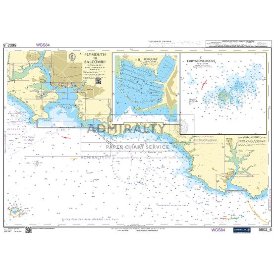 Admiralty 5602_6 Small Craft Chart - Plymouth to Salcombe