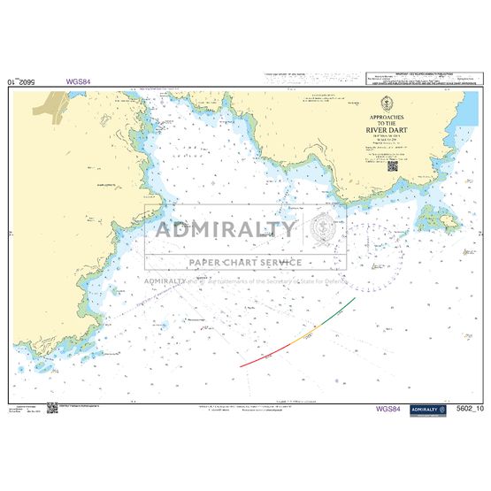 Admiralty 5602_10 Small Craft Chart - Approaches to the River Dart (The West Country)