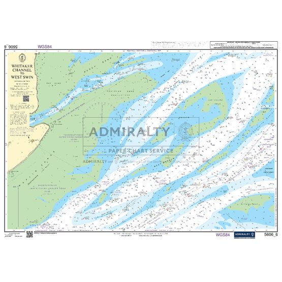 Admiralty 5606_6 Small Craft Chart - Whitaker Channel to West Swin (Thames Estuary)
