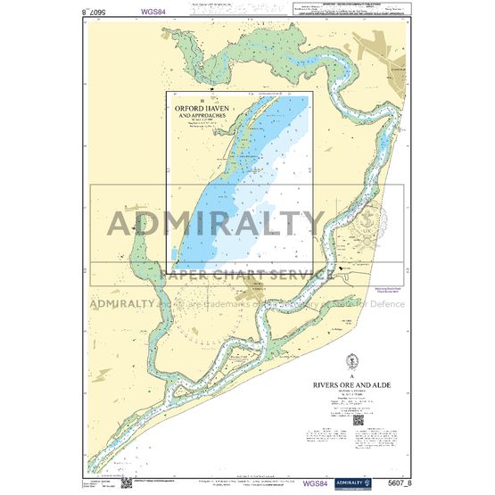 Admiralty 5607_8 Small Craft Chart - Rivers Ore and Alde (Thames Estuary)