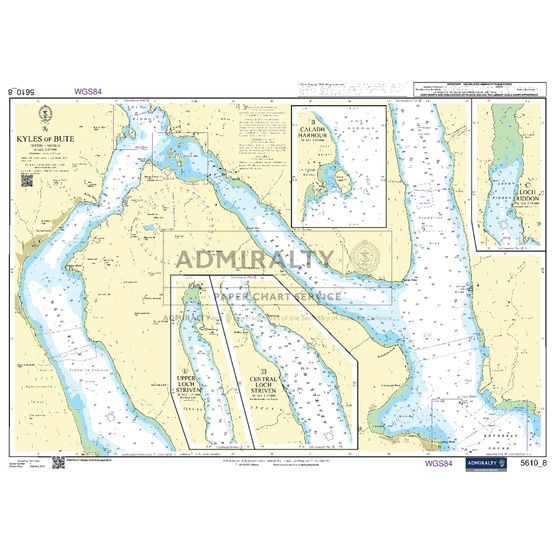 Admiralty 5610_8 Small Craft Chart - The Kyles of Bute (Firth of Clyde)