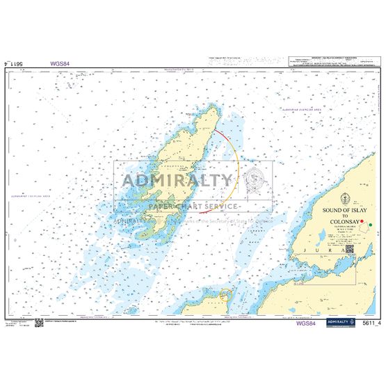 Admiralty 5611_4 Small Craft Chart - Sound of Islay to Colonsay (West Coast of Scotland)