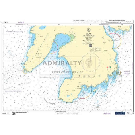 Admiralty 5611_5 Small Craft Chart - Islay, Southern Part (West Coast of Scotland)