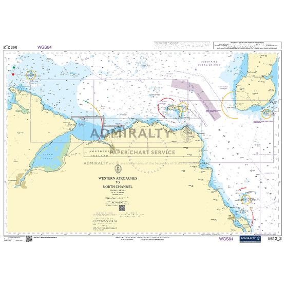 Admiralty 5612_2 Small Craft Chart - Western Approaches to the North Channel (Northern Ireland)