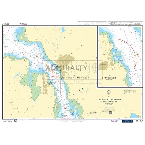 Admiralty 5612_7 Small Craft Chart - Strangford Narrows - Northern Part (Northern Ireland)